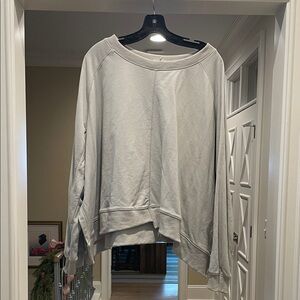 Easel Gray Oversized Sweatshirt(bw)
